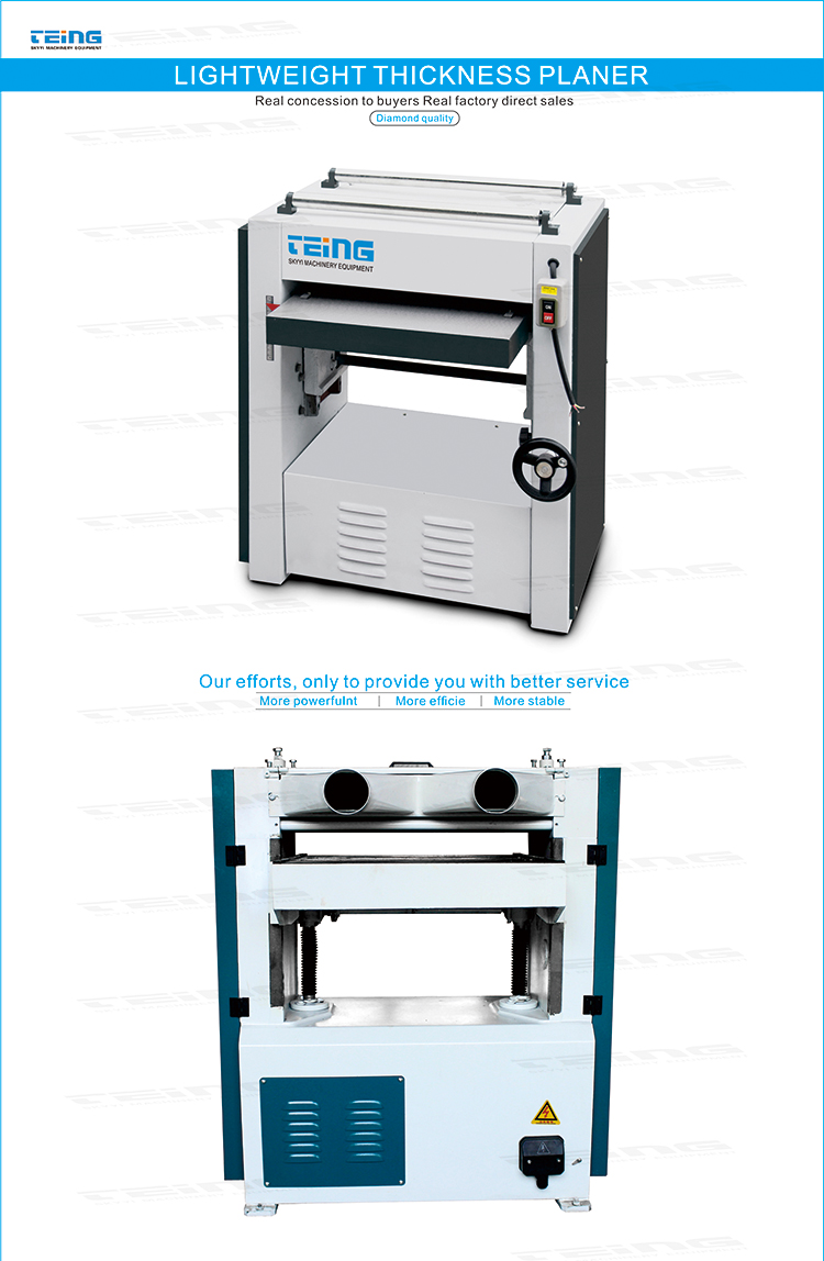 Sliding Table Wood Planer Thicknesser Machine for Woodworking from Qingdao TEING MB106A