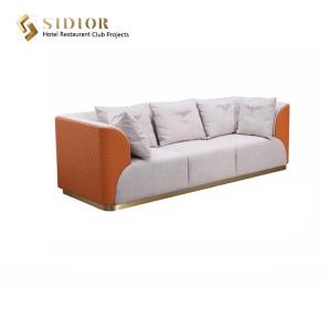 China Modern Three Seater Fabric Sofa European Style Sectional Sofas 235cm wholesale