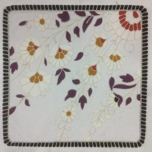 China Embroidery cushion cover with flower design. wholesale