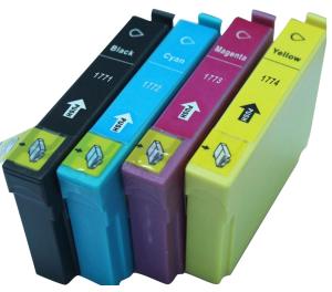 China 100% Brand New for epson ink cartridge T1771 T1772 T1773 T1774 for Epson XP-202/XP-302 wholesale