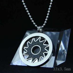 China Fashion High Quality Fashion Stainless Steel Round Shapped Necklace Pendant LPR158 wholesale