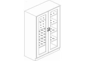 China Professional Glass Door Lab Storage Cabinets For Schools / Institutions wholesale