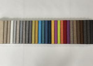 China linen look sofa fabric upholstery fabric colorful polyester fabric for sofa small linen sofa wholesale