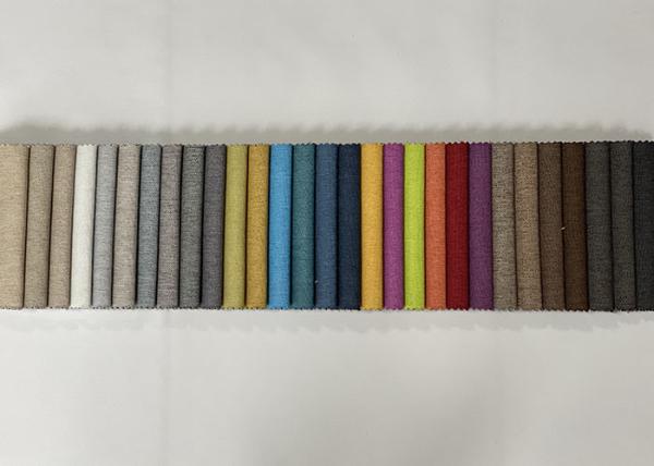 linen look sofa fabric upholstery fabric colorful polyester fabric for sofa
