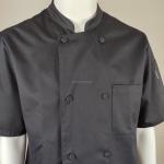 Pure Cotton Kitchen Chef Coat Black Color XS-5XL Breathable