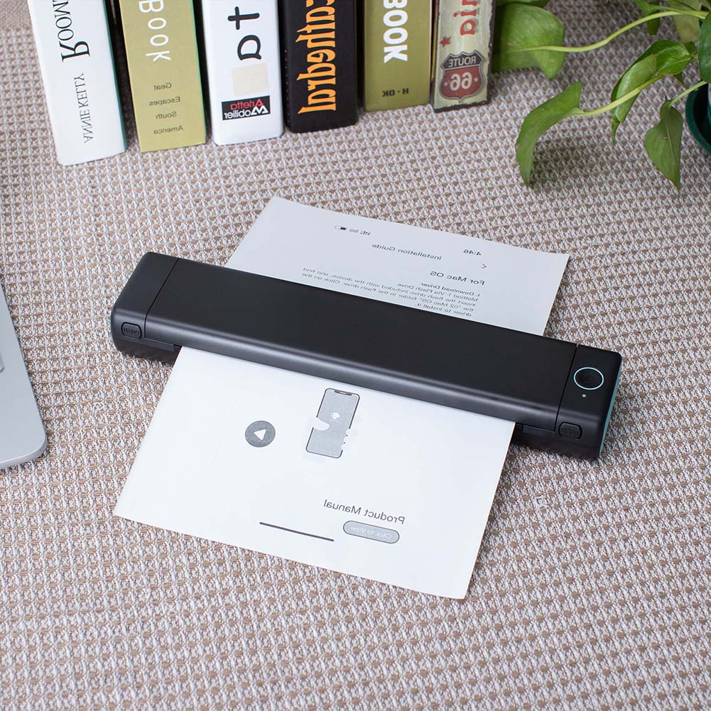 Portable Blue Tooth Thermal Printer for A4 Multi Language Printing on Android Ios