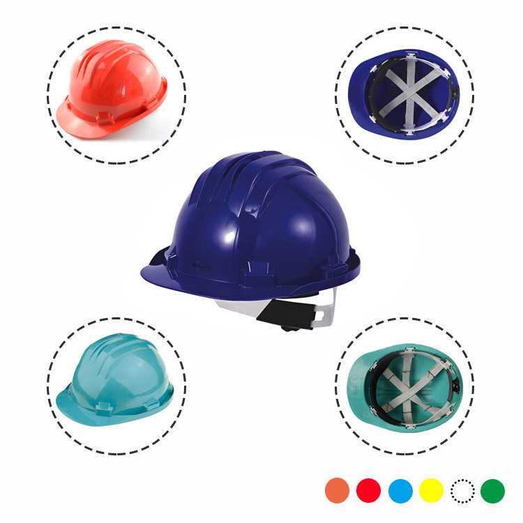 Industrial Head Protective Hard Hat with Fabric Belts and Sweatband T125 Custom Design