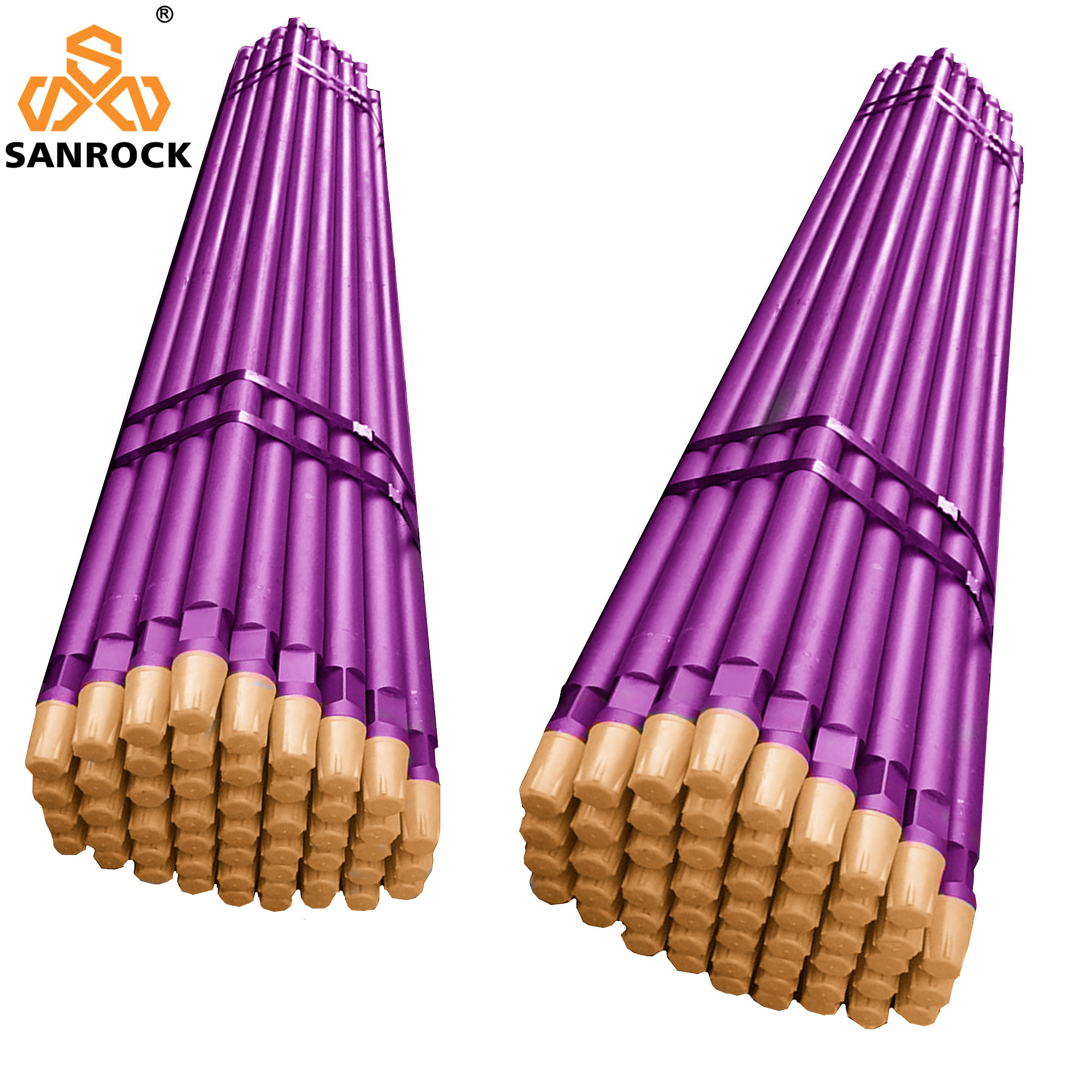 High Strength 1.5m DTH Drill Pipe for Rock Blasting 76/89/102mm API Thread Water Well Drilling Rod