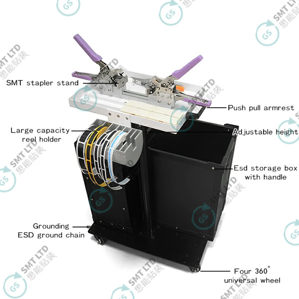 Removable Double ESD SMT Splicing Cart SMT Trolley GSK700