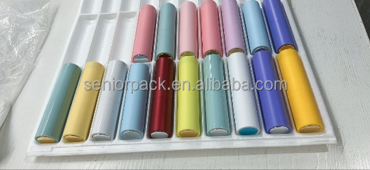 Aluminum Collar 5ml 8ml 10ml Mini Empty Sample Vials Glass Spray Perfume Bottle with Glass Laser Engraved Surface and Box