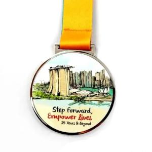 China Custom Insert Medal UV Printing Award with Transparent Glass wholesale
