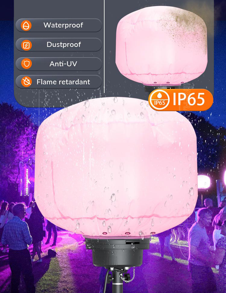 Glare Free 320W Balloon Light Tower RGB Tripod Lights For Wedding