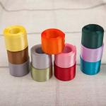 Factory price polyester solid color single/double faced satin ribbon