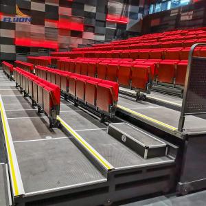 China 200-500 People Capacity Retractable Bleachers Aluminum 4-10 Rows wholesale