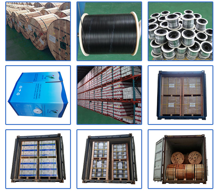FTTH FTTB Breakout Fiber Optic Cable OM3 Multimode FRP Strength member: