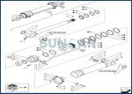 LZ010940 Bucket Cylinder Seal Kit Fits CNH CX210CNLC CX210DLC