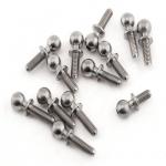 M3 Custom Titanium Race Parts Alloy Ball Round Head Of Bolts For RC Kart