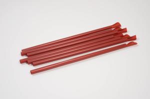 China PLA Spoon Bio Plastic Straws , 6mmx210mm Compostable Plastic Straws wholesale