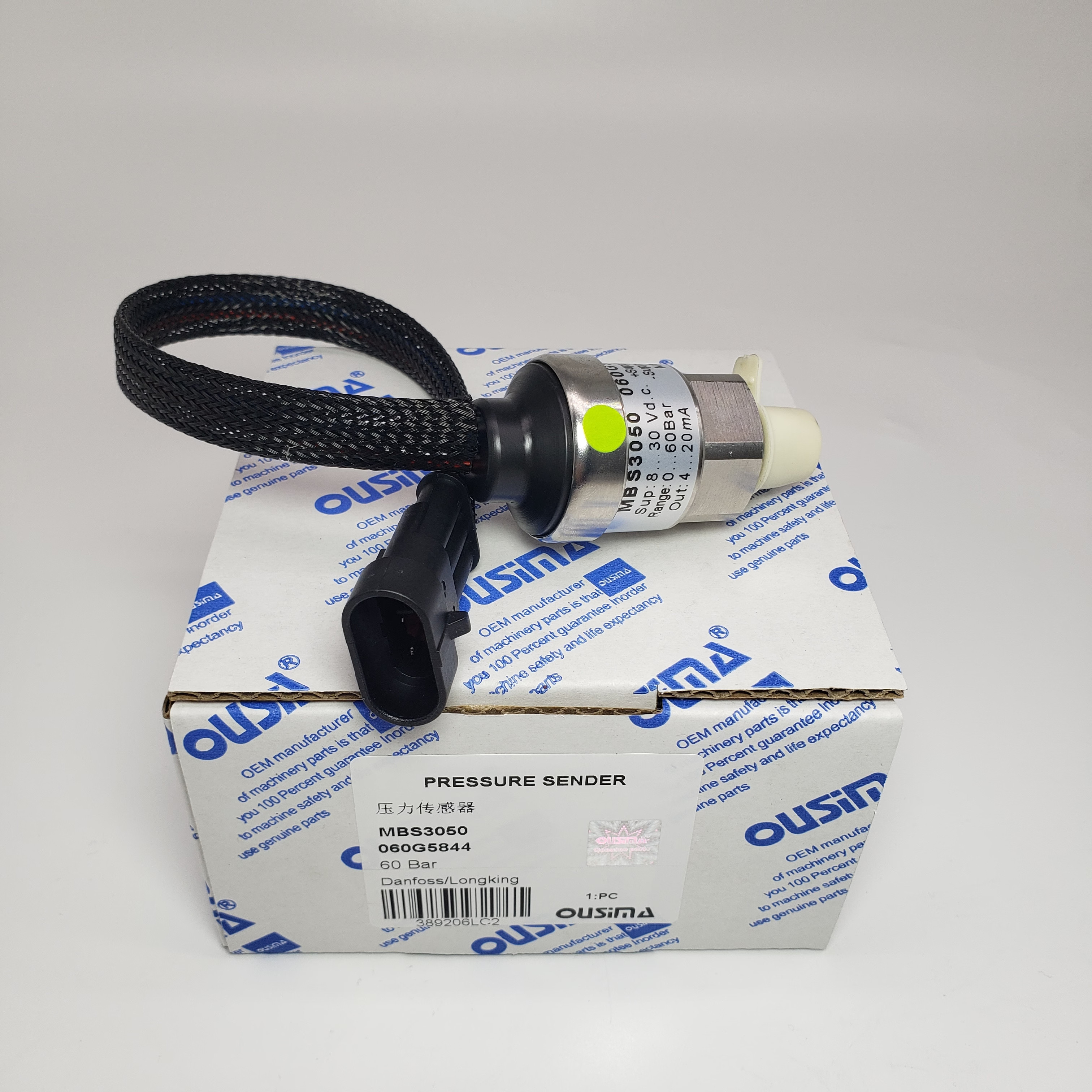 Pressure Sensor Low Pressure MBS3050 060G5844 60 Bar For Danfoss