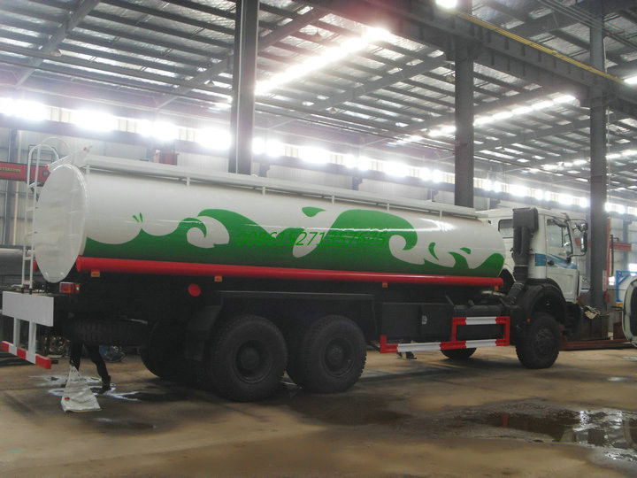 Beiben AWD off road Steel Water Tanker Truck 6x6 With Water Pump Bowser For Transport Clean Drinking Water 16-18cbm