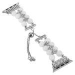 Jewelry Bracelet Beads Women Watchstrap for iWatch 8 Series 38mm 40mm Smart