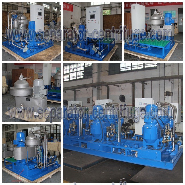 Large Volume 3 phase Disc Marine Centrifugal Oil Separator With Heater, Pumps