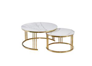 China Fashion Living Room Coffee Circle Marble Dining Table wholesale