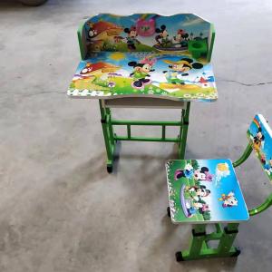 China Animal Style Childrens Desk Chair With Storage Purple Blue Cartoon wholesale