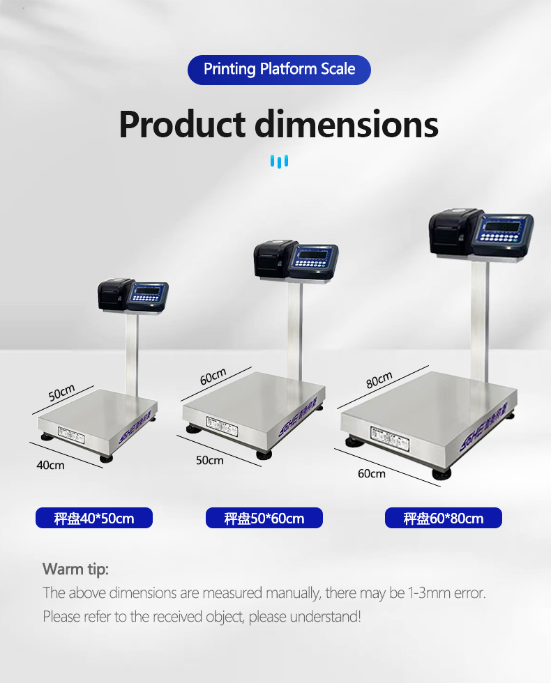 30-800kg Weighing Range A8P Printing Table Scales with ODM Support and Customized Design