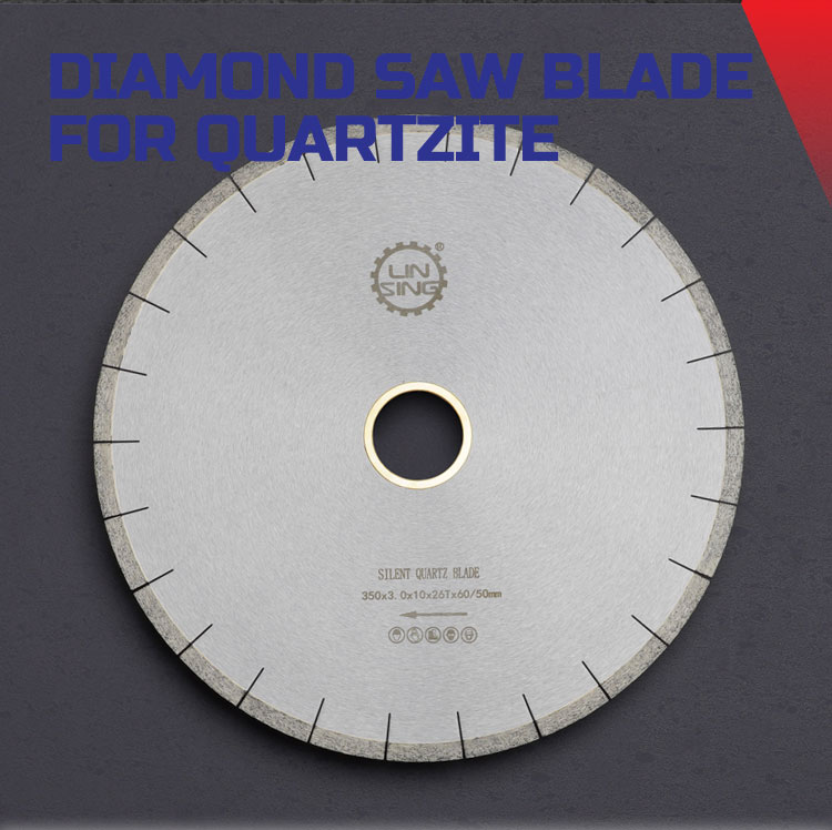 Diamond Powder Alloy Steel D400mm Saw Blade for Silent Wet on Quartz Stone Cutting