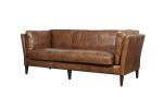 Home Furniture Three Seater Leather Sofa Full Hand Workcraft Vintage Tan Brown