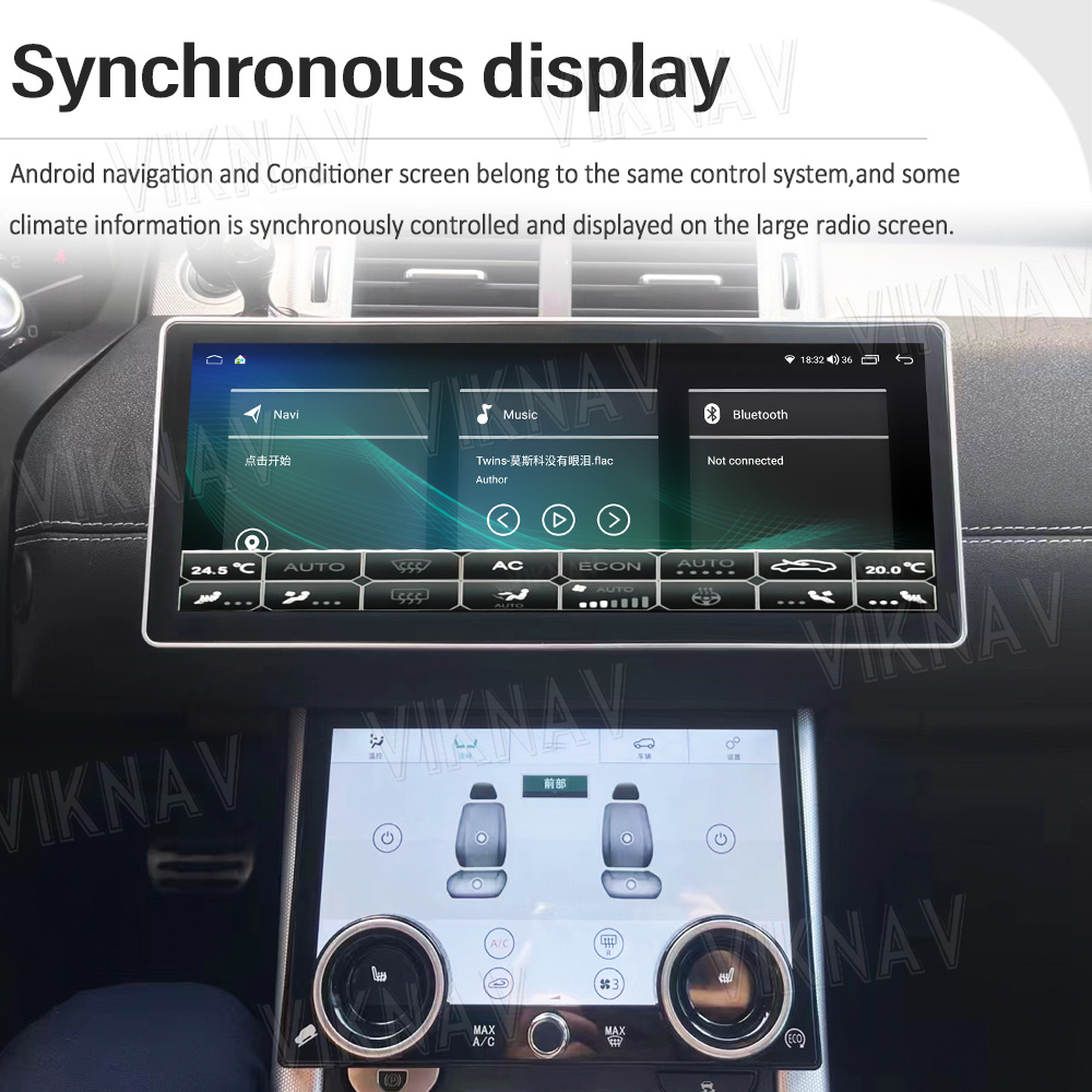 Air Condition Panel 10'' Touch Screen For Range Rover Evoque 2013 - 2017