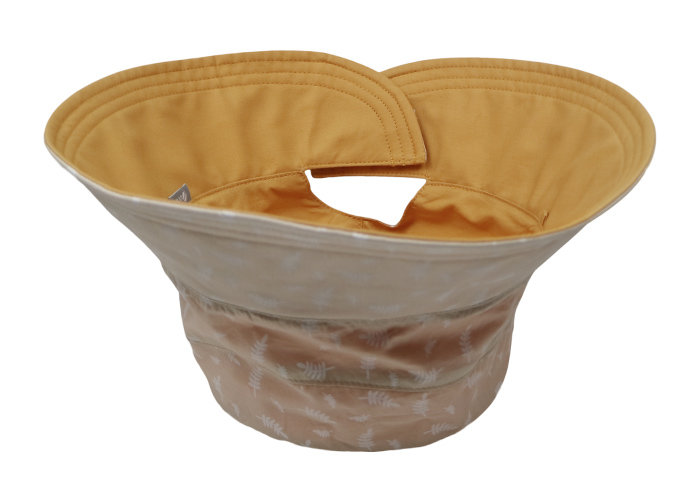 Customized printing yellow sun block sunshade adult female bucket hat