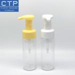 Cosmetic Facial Wash Pump PET Material Smooth Effect 100ml Bottle Use