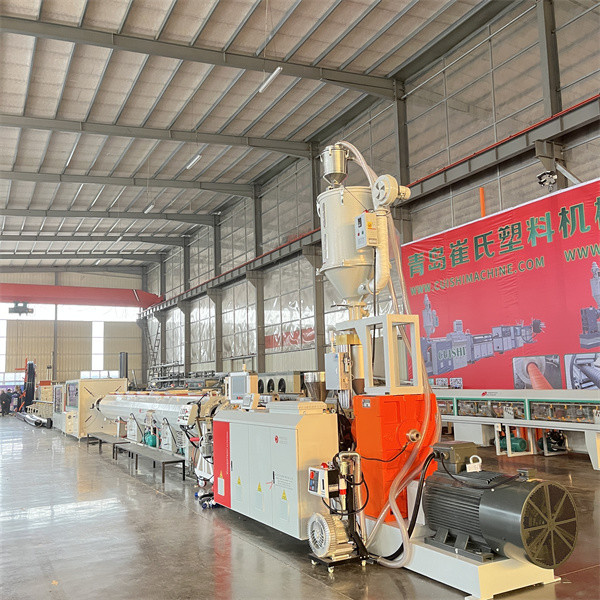 Plastic Water Drainage Supply Pipe Production Extrusion Line HDPE PE Pipe Making Machine 69kw