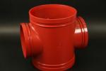 Threaded Connection four way cross Ductile Iron Commercial Needs