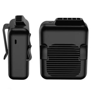 China Built In 4000mAh Small Personal Micro USB Hanging Waist Fan wholesale