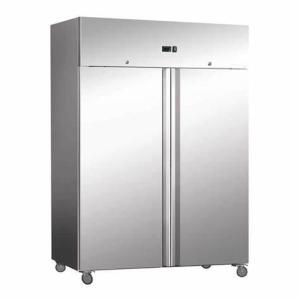 China Double Door Commercial Grade Upright Freezer Low Power Consumption wholesale