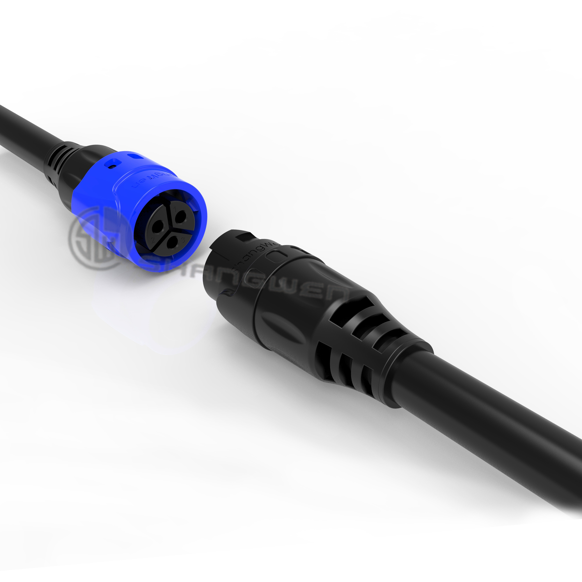 IP67 M19 Connector 4 Pin Waterproof Female Connector For industrial Solder Cable