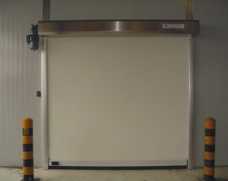 Smooth Open Interior / Exterior Roll Up Doors 304 Stainless Steel Standard Frame