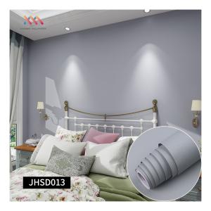 China Removable DIY Plain Light Grey Wallpaper 60cm*10m Adhesive Vinyl Wallpaper wholesale