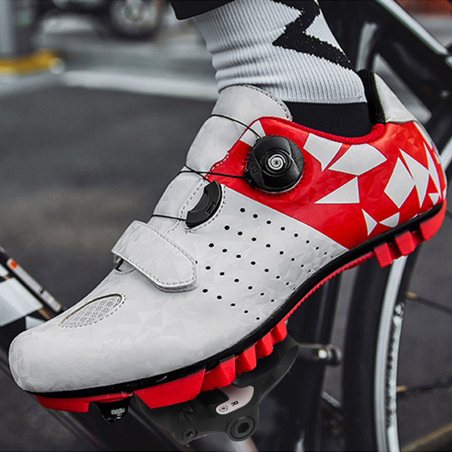 KOOTU Bike Pedals Road Bike LOOK KEO Pedals 9/16'' Bicycle Clipless Pedals