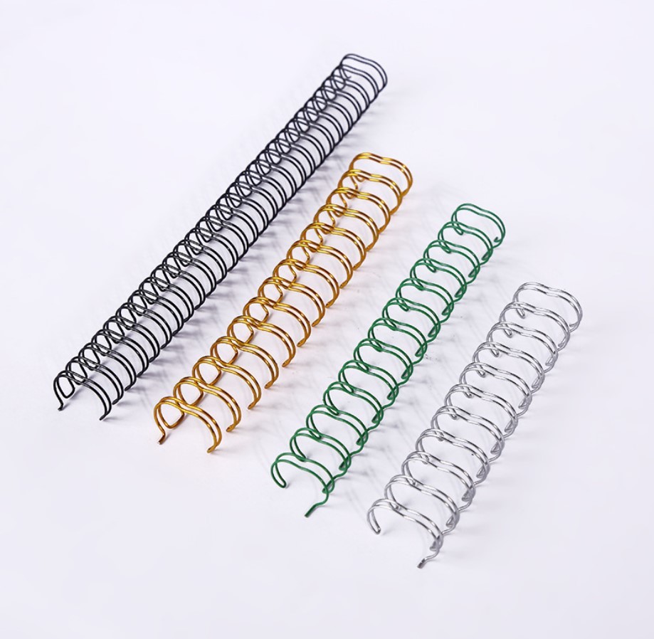 Double-loop wire spiral binding wire o