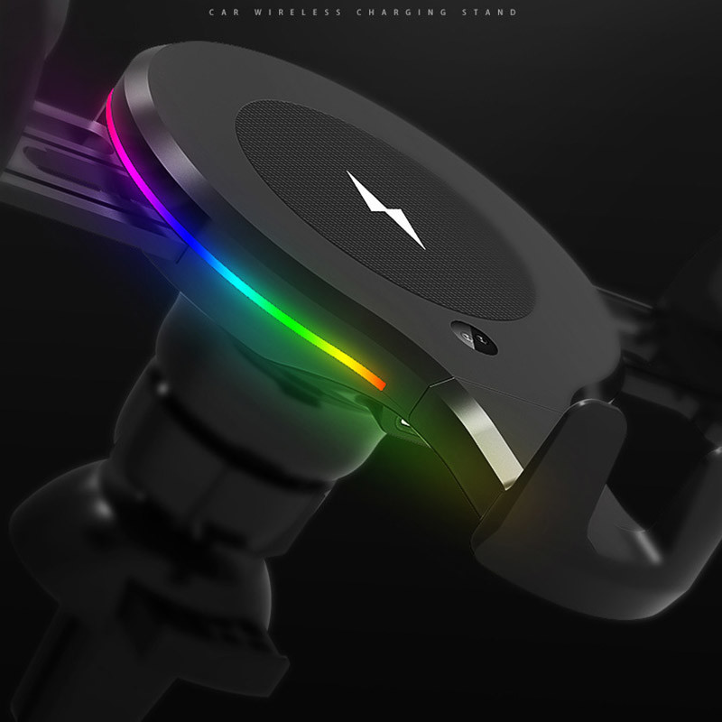 9V 2A thick 1.5cm Phone Wireless Charger Car Mount ABS Magnetic
