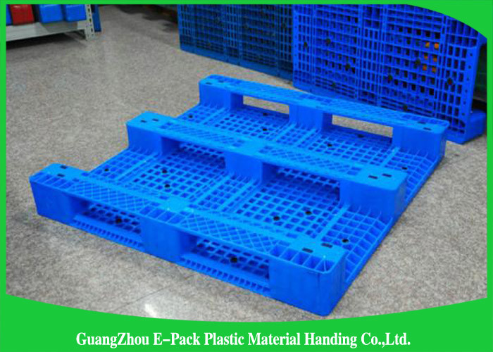 Single Faced Plastic Euro Pallets 100% Virgin HDPE Ventilated For Warehouse