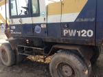 USED KOMATSU PW120 WHEEL EXCAVATOR FOR SALE ORIGINAL JAPAN PW120 USED KOMATSU