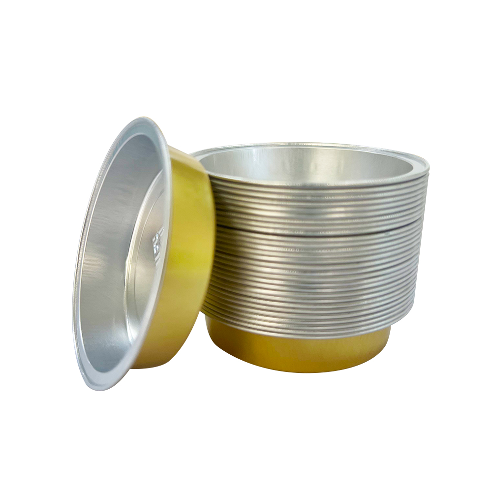 Pulp Moulding Process Disposable Dessert Cups Aluminum Baking Cup for Golden Desserts