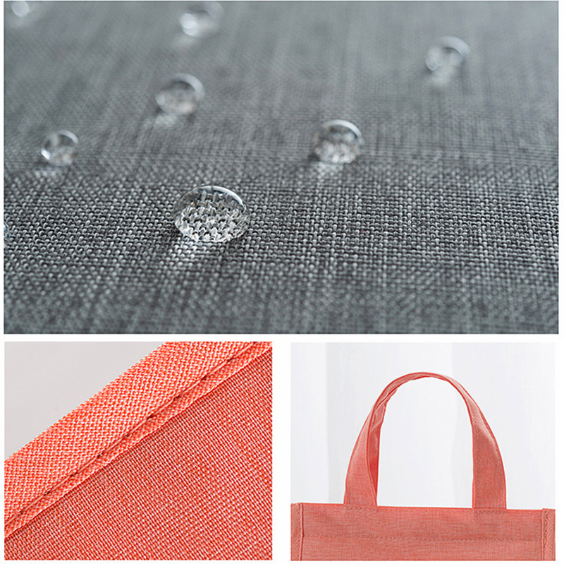 Factory Polyester Office Reusable Bento Lunch Box Tote Handbag