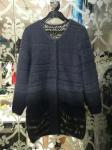 Round neck sleeve length warm mink cashmere elegant & fashion ladies coat