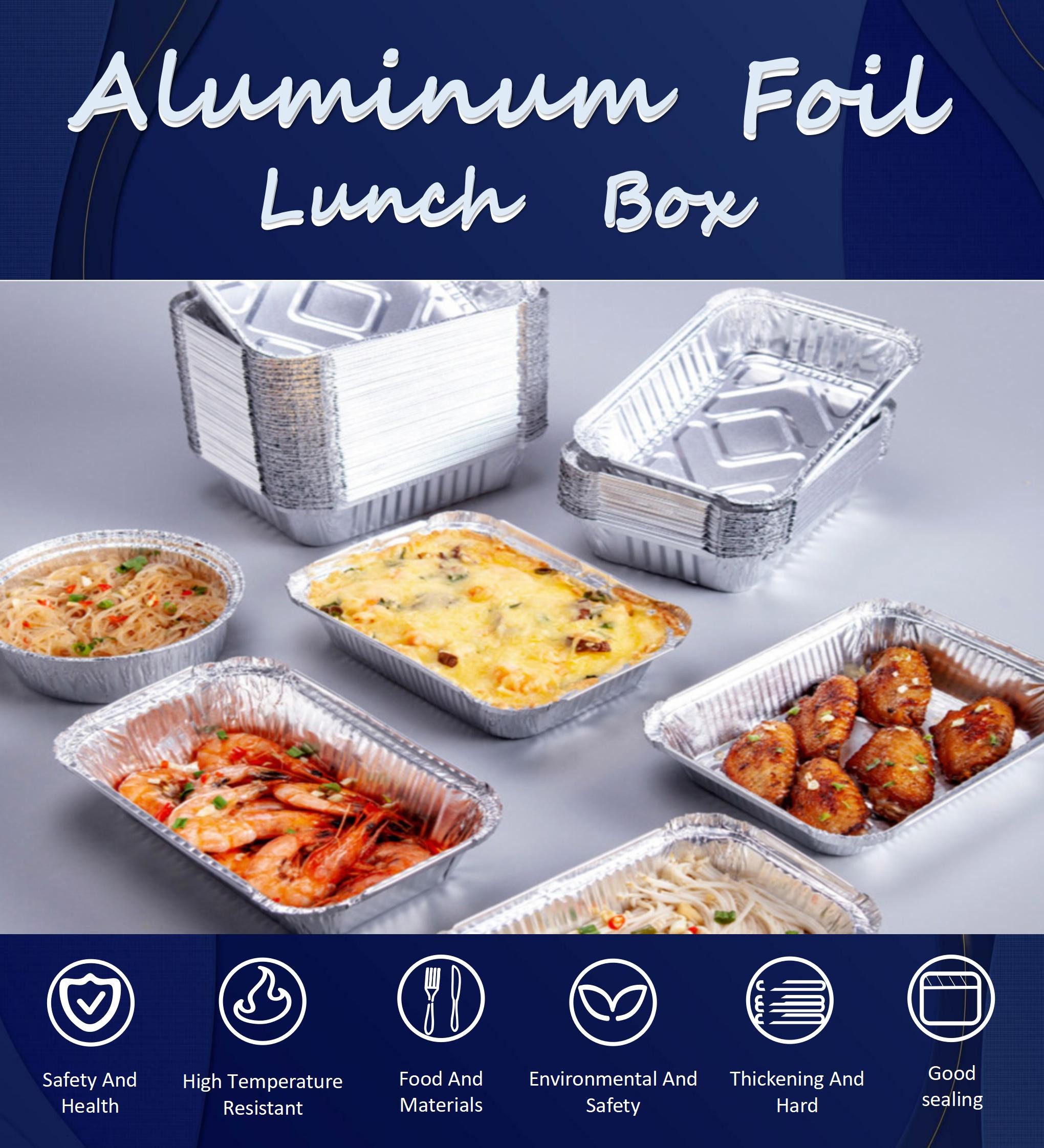 Disposable Aluminum Foil Lunch Box Small Hot Pot Takeout Pot With Grilled Fish Aluminum Foil Meal Heated